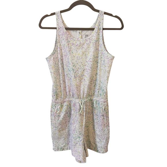 Athleta Girl Play More Sleeveless Shorts Romper in "Sun Spray Multi" Size XXL 16 - Picture 4 of 13